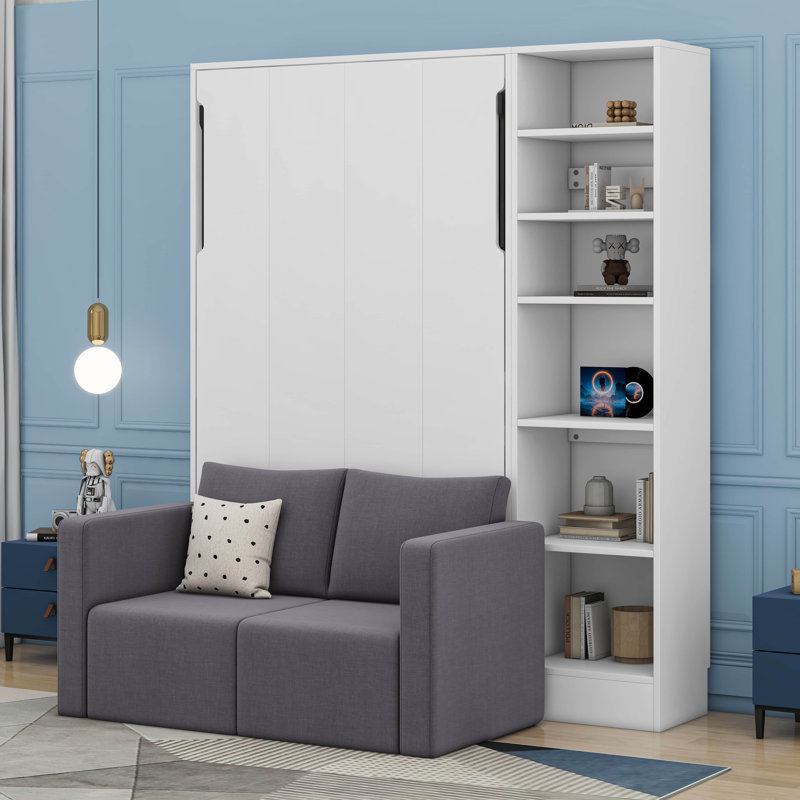 Twin murphy bed with sofa discount
